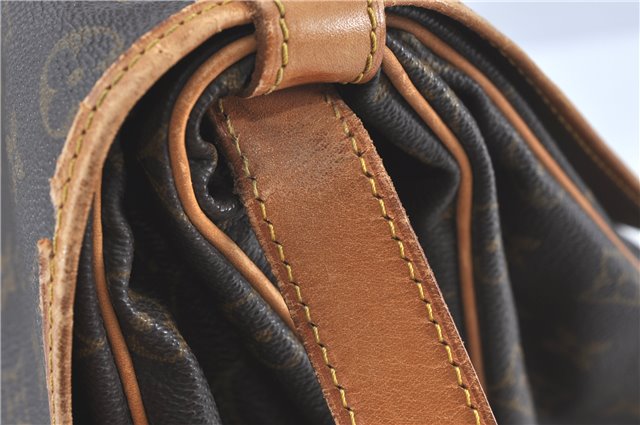 Authentic Louis Vuitton Monogram Saumur 35 Shoulder Cross Bag M42254 LV H6410