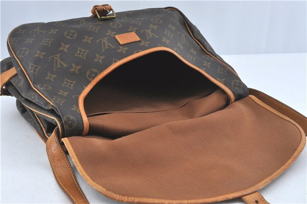 Authentic Louis Vuitton Monogram Saumur 35 Shoulder Cross Bag M42254 LV H6410