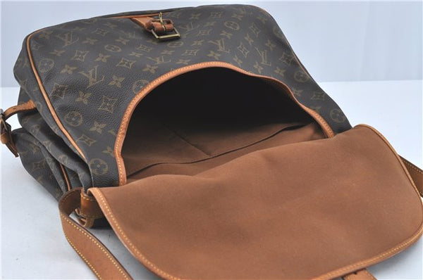 Authentic Louis Vuitton Monogram Saumur 35 Shoulder Cross Bag M42254 LV H6410