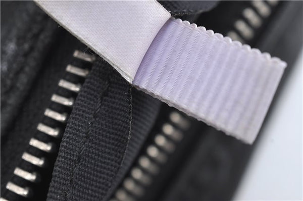 Authentic JIMMY CHOO Star Studs Leather Clutch Hand Bag Purse Black H6426