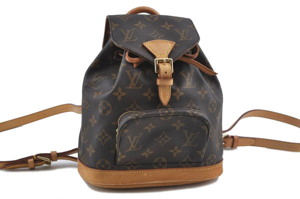 Authentic Louis Vuitton Monogram Montsouris PM Backpack M51137 LV H6427