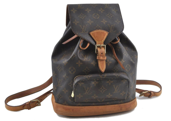 Authentic Louis Vuitton Monogram Montsouris MM Backpack M51136 LV H6448