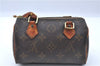 Authentic Louis Vuitton Monogram Mini Speedy Hand Bag M41534 LV Junk H6453