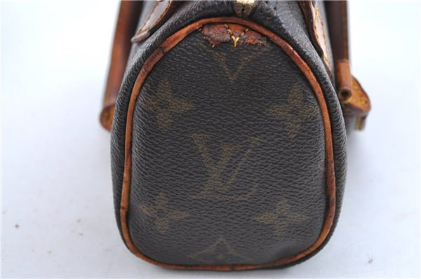 Authentic Louis Vuitton Monogram Mini Speedy Hand Bag M41534 LV Junk H6453