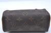 Authentic Louis Vuitton Monogram Mini Speedy Hand Bag M41534 LV Junk H6453