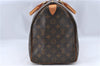 Authentic Louis Vuitton Monogram Speedy 40 Hand Boston Bag M41522 LV H6455