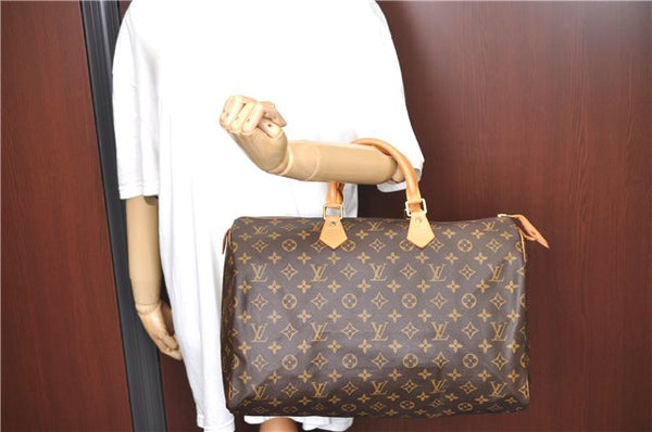 Authentic Louis Vuitton Monogram Speedy 40 Hand Boston Bag M41522 LV H6455