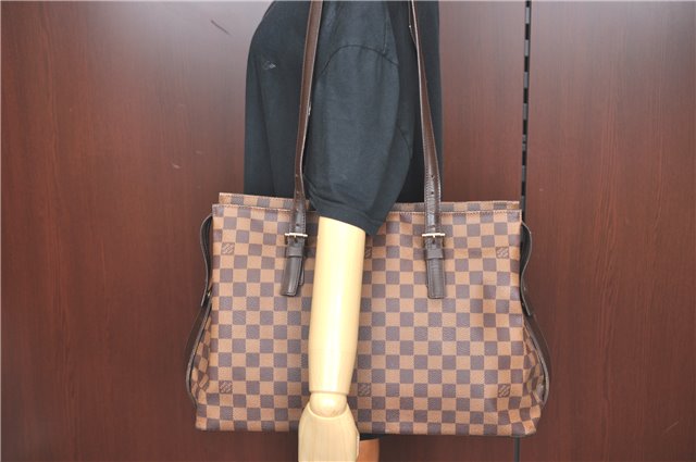 Authentic Louis Vuitton Damier Chelsea Shoulder Tote Bag N51119 LV H6456