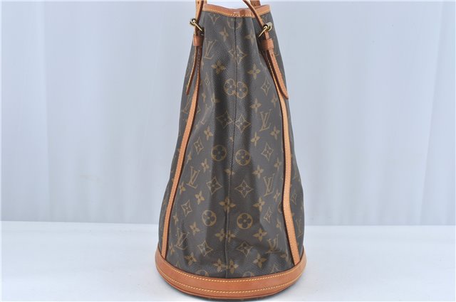 Authentic Louis Vuitton Monogram Bucket GM Shoulder Bag M42236 LV Junk H6459