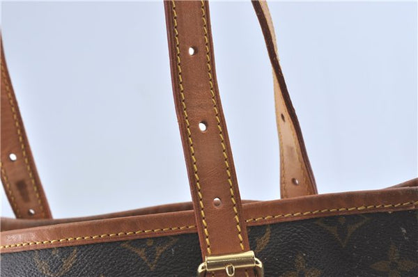 Authentic Louis Vuitton Monogram Bucket GM Shoulder Bag M42236 LV Junk H6459