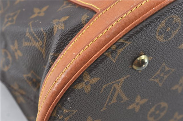 Authentic Louis Vuitton Monogram Bucket GM Shoulder Bag M42236 LV Junk H6459