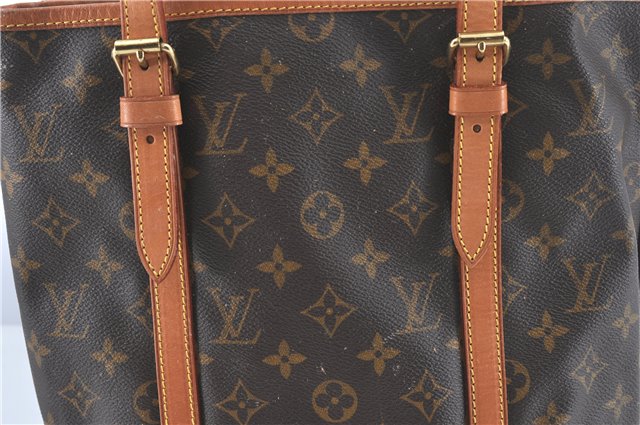 Authentic Louis Vuitton Monogram Bucket GM Shoulder Bag M42236 LV Junk H6459