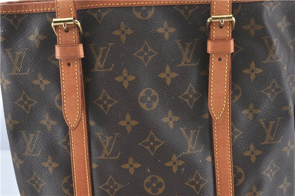 Authentic Louis Vuitton Monogram Bucket GM Shoulder Bag M42236 LV Junk H6459