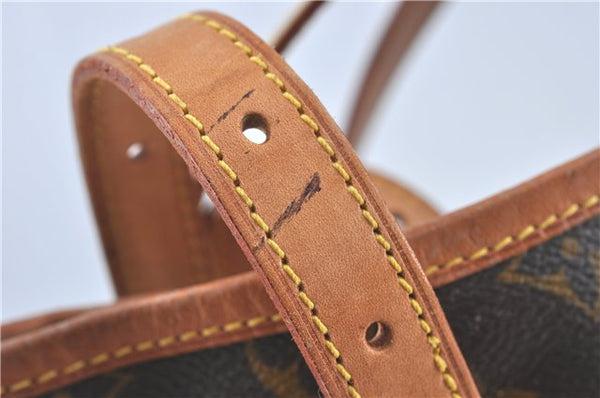 Authentic Louis Vuitton Monogram Bucket GM Shoulder Bag M42236 LV Junk H6459