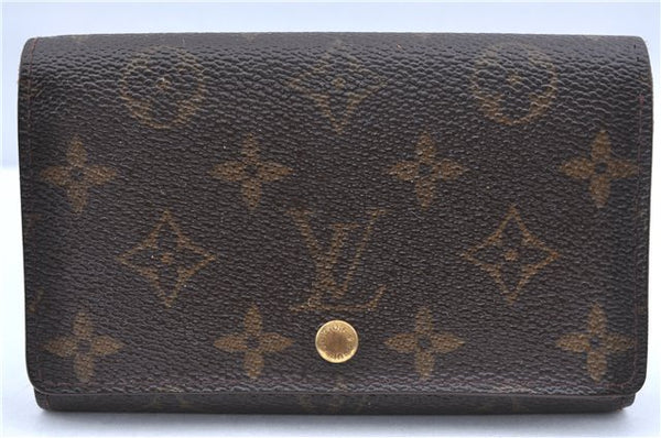 Auth Louis Vuitton Monogram Porte Monnaie Billets Tresor Wallet M61730 LV H6577