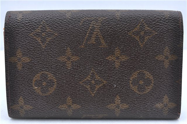 Auth Louis Vuitton Monogram Porte Monnaie Billets Tresor Wallet M61730 LV H6577