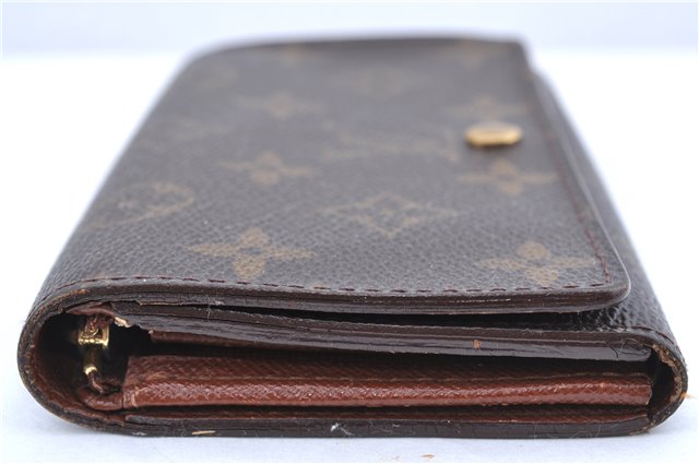 Auth Louis Vuitton Monogram Porte Monnaie Billets Tresor Wallet M61730 LV H6577