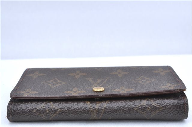 Auth Louis Vuitton Monogram Porte Monnaie Billets Tresor Wallet M61730 LV H6577