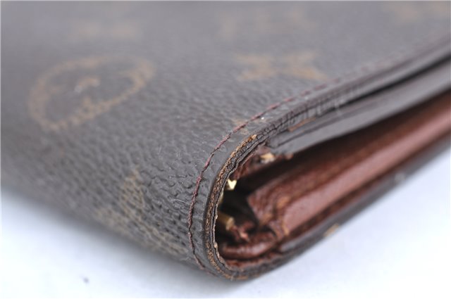 Auth Louis Vuitton Monogram Porte Monnaie Billets Tresor Wallet M61730 LV H6577