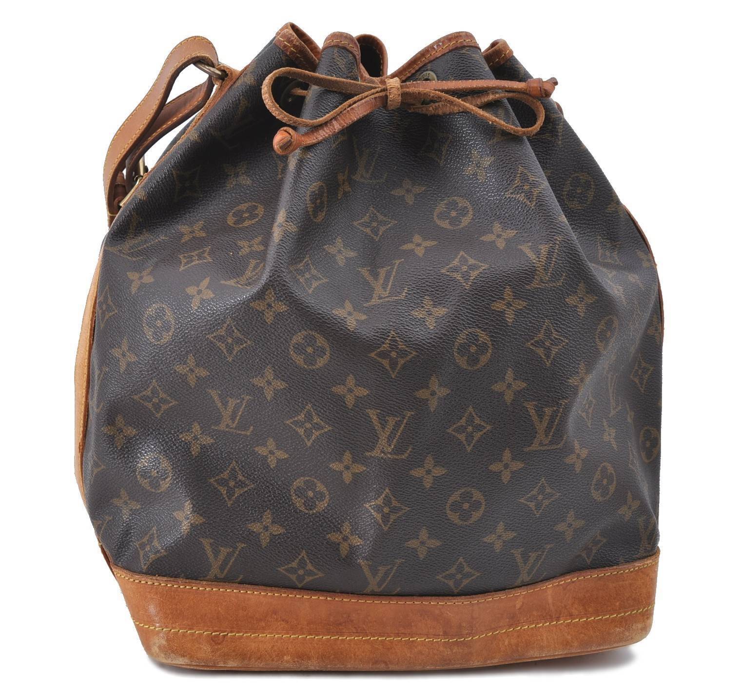Authentic Louis Vuitton Monogram Noe Shoulder Bag M42224 LV H6580