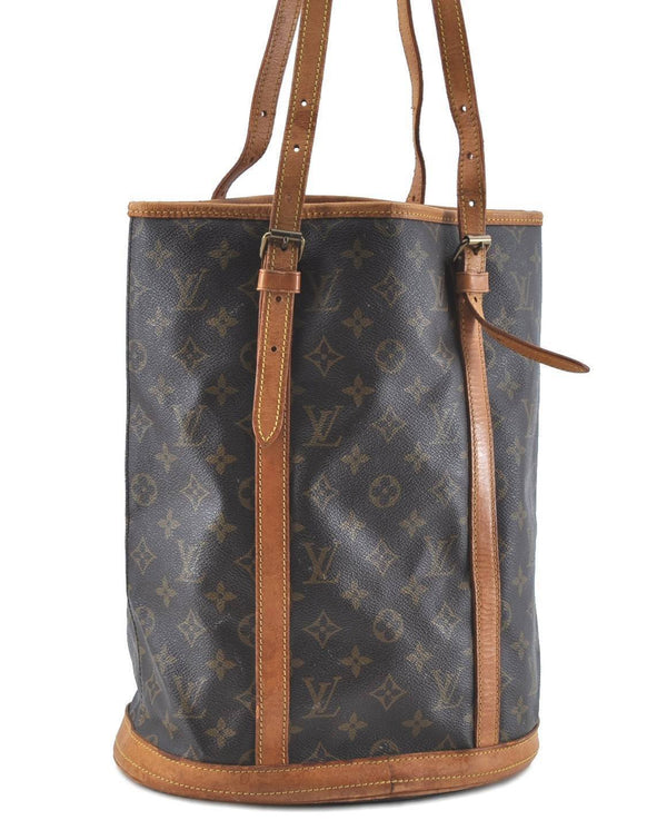 Authentic Louis Vuitton Monogram Bucket GM Shoulder Bag Old Model LV Junk H6596