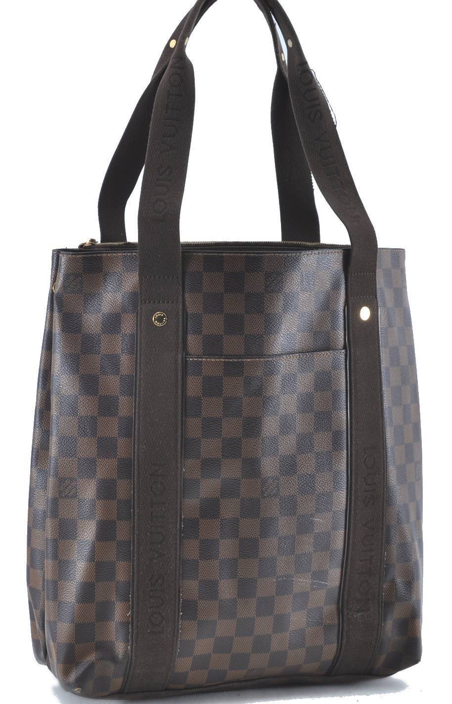 Authentic Louis Vuitton Damier Cabas Beaubourg Shoulder Tote Bag N52006 LV H6600