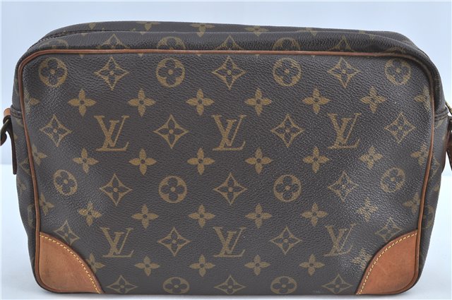 Auth Louis Vuitton Monogram Trocadero 30 Shoulder Cross Body Bag M51272 LV H6602