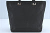 Authentic PRADA Nylon Leather Shoulder Hand Tote Bag Black H6613