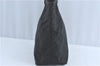 Authentic PRADA Nylon Leather Shoulder Hand Tote Bag Black H6613
