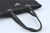 Authentic PRADA Nylon Leather Shoulder Hand Tote Bag Black H6613