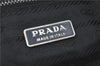 Authentic PRADA Nylon Leather Shoulder Hand Tote Bag Black H6613