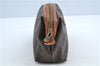 Authentic CELINE Macadam Blason Clutch Hand Bag Pouch PVC Leather Brown H6641