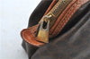 Authentic CELINE Macadam Blason Clutch Hand Bag Pouch PVC Leather Brown H6641