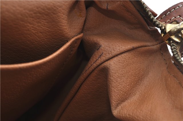 Authentic CELINE Macadam Blason Clutch Hand Bag Pouch PVC Leather Brown H6641