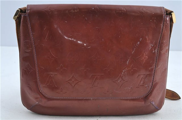 Auth Louis Vuitton Vernis Thompson Street Shoulder Bag Brown Ｍ91095 LV H6642