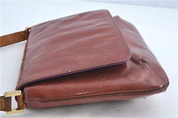 Auth Louis Vuitton Vernis Thompson Street Shoulder Bag Brown Ｍ91095 LV H6642
