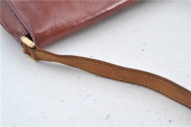 Auth Louis Vuitton Vernis Thompson Street Shoulder Bag Brown Ｍ91095 LV H6642