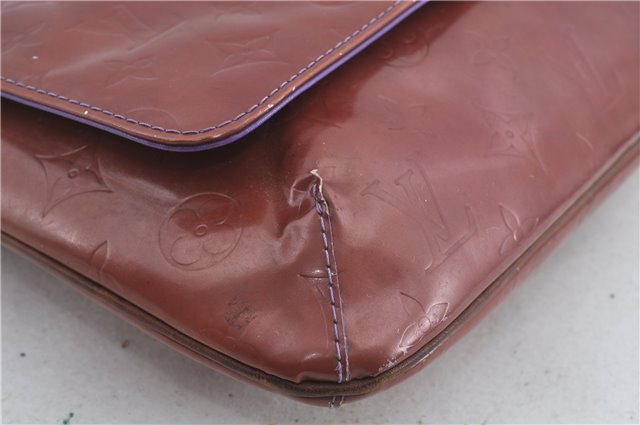 Auth Louis Vuitton Vernis Thompson Street Shoulder Bag Brown Ｍ91095 LV H6642