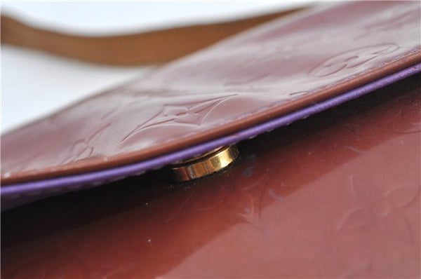 Auth Louis Vuitton Vernis Thompson Street Shoulder Bag Brown Ｍ91095 LV H6642