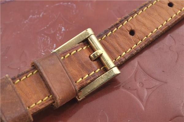 Auth Louis Vuitton Vernis Thompson Street Shoulder Bag Brown Ｍ91095 LV H6642