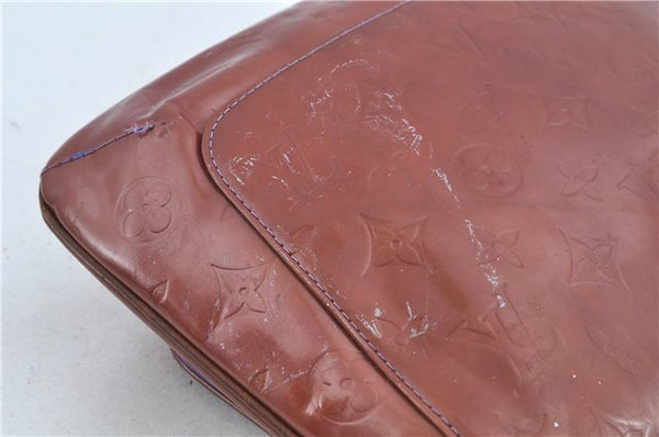 Auth Louis Vuitton Vernis Thompson Street Shoulder Bag Brown Ｍ91095 LV H6642