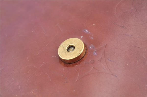 Auth Louis Vuitton Vernis Thompson Street Shoulder Bag Brown Ｍ91095 LV H6642