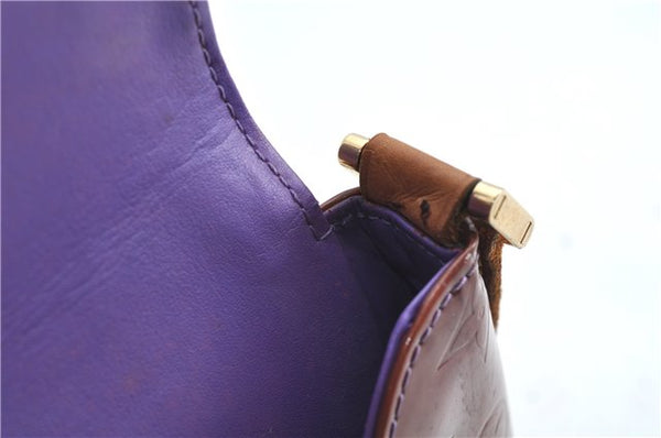 Auth Louis Vuitton Vernis Thompson Street Shoulder Bag Brown Ｍ91095 LV H6642