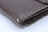 Auth Louis Vuitton Epi Pochette Porte Monnaie Credit Wallet Brown M6357D H6643