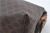 Authentic CELINE Macadam Blason Clutch Hand Bag Pouch PVC Leather Brown H6644