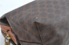 Authentic CELINE Macadam Blason Clutch Hand Bag Pouch PVC Leather Brown H6644