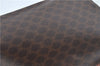 Authentic CELINE Macadam Blason Clutch Hand Bag Pouch PVC Leather Brown H6644