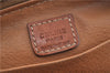 Authentic CELINE Macadam Blason Clutch Hand Bag Pouch PVC Leather Brown H6644