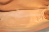 Authentic CELINE Macadam Blason Clutch Hand Bag Pouch PVC Leather Brown H6644