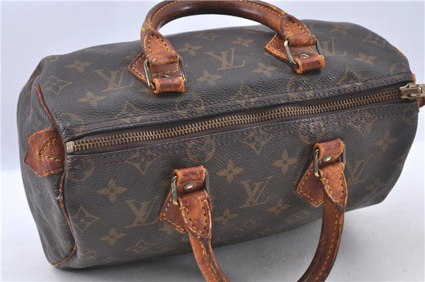 Authentic LOUIS VUITTON Monogram Speedy 25 Hand Bag M41528 LV H6658